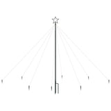 VidaXL Kerstboomverlichting waterval met 400 LED's binnen buiten 2,5 m