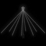 VidaXL Kerstboomverlichting waterval met 400 LED's binnen buiten 2,5 m