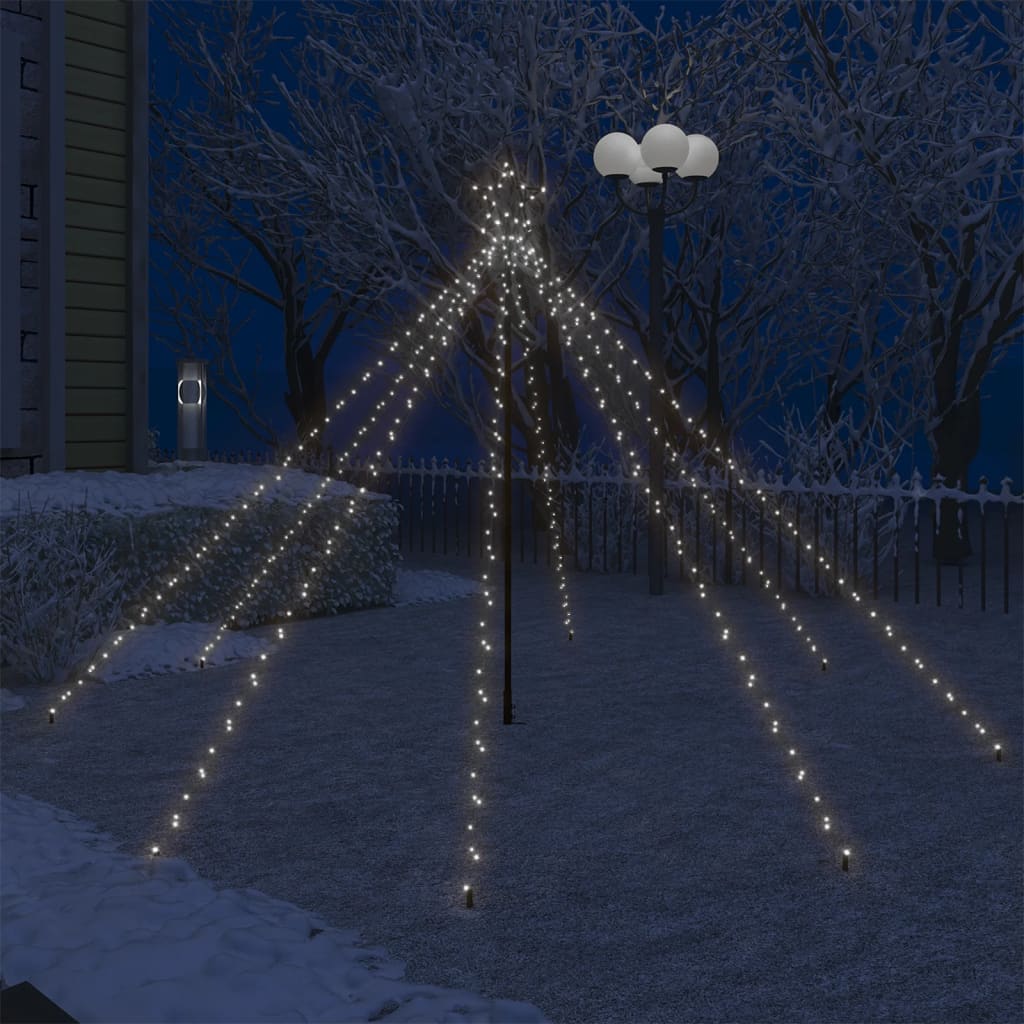VidaXL Kerstboomverlichting waterval met 400 LED's binnen buiten 2,5 m