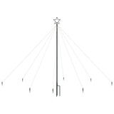 VidaXL Kerstboomverlichting 400 LED's binnen buiten 2,5 m meerkleurig