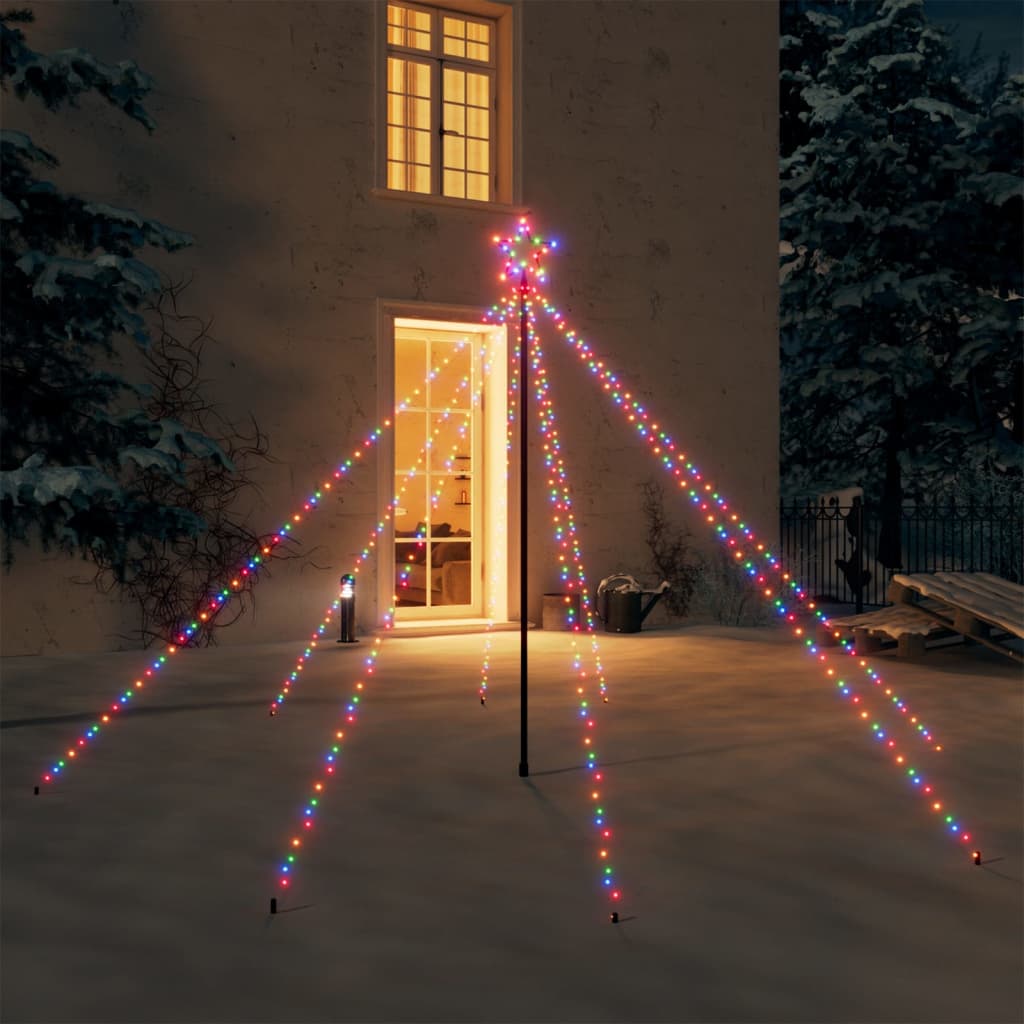 VidaXL Kerstboomverlichting 400 LED's binnen buiten 2,5 m meerkleurig