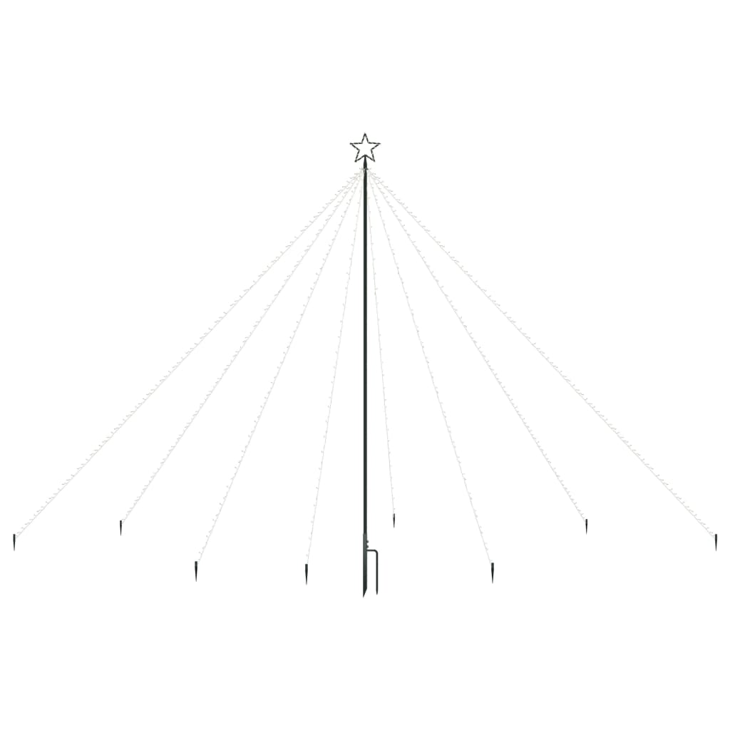 Vidaxl LED Trele de Noël à l'intérieur à l'extérieur de 576 LED 3,6 m bleu