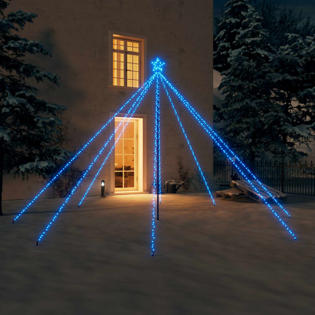 Vidaxl LED Trele de Noël à l'intérieur à l'extérieur de 576 LED 3,6 m bleu