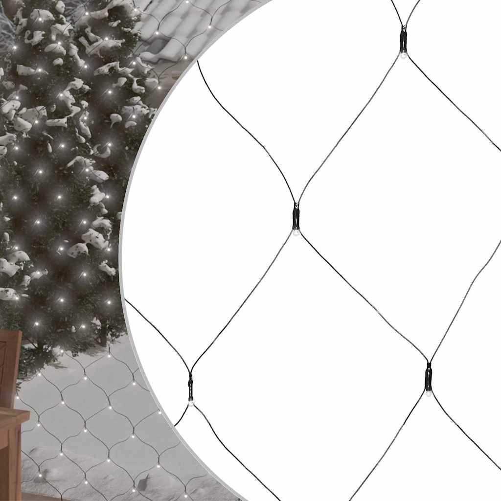 Vidaxl Christmas network lighting 204 LEDs inside and outside 3x2 m cold white