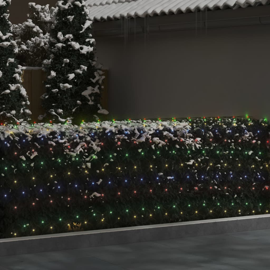 Éclairage du réseau de Noël Vidaxl 306 LED à l'intérieur de 3x3 m multi-colorants