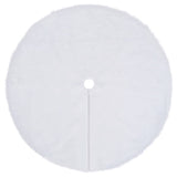 Vidaxl Christmas tree skirt 122 cm Kunstvacht White