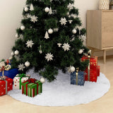Vidaxl Christmas tree skirt 150 cm Kunstvacht White
