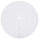 Vidaxl luxury Christmas tree skirt white 90 cm faux fur