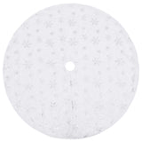 Vidaxl Christmas tree skirt luxury 122 cm artificial vehicle white
