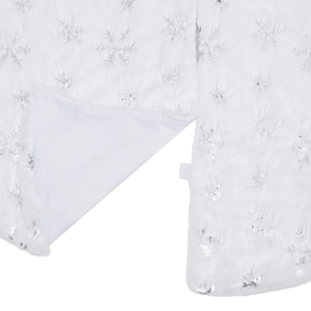 Vidaxl Christmas tree skirt luxury 122 cm artificial vehicle white