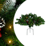 Decoração de Natal de Vidaxl com iluminação 40 cm PVC Green