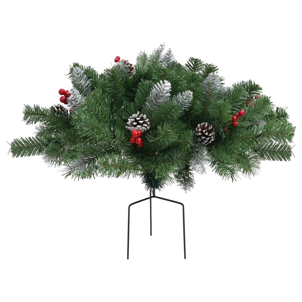 Decoração de Natal de Vidaxl com iluminação 40 cm PVC Green