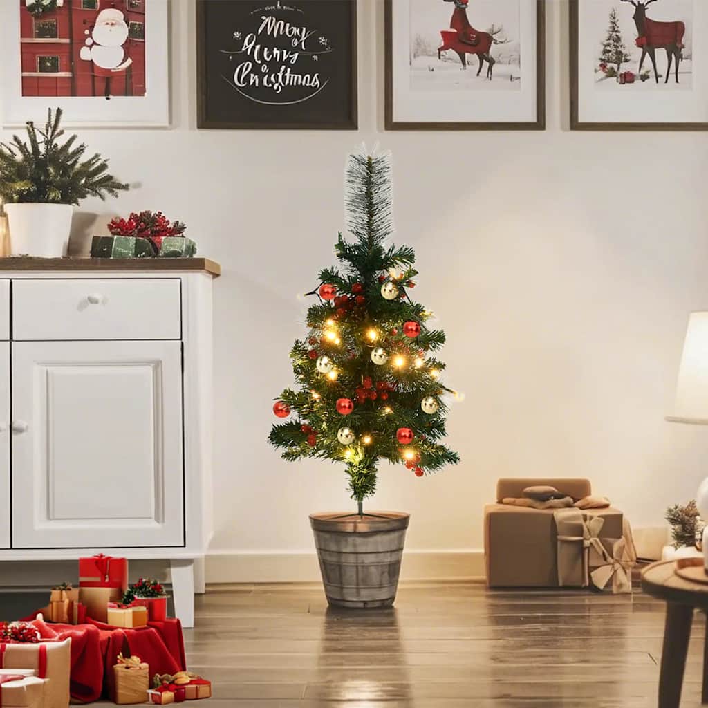 Vidaxl Tuinkerst trees 2 st with lighting 76 cm PVC
