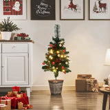 Vidaxl Tuinkerst trees 2 st with lighting 76 cm PVC