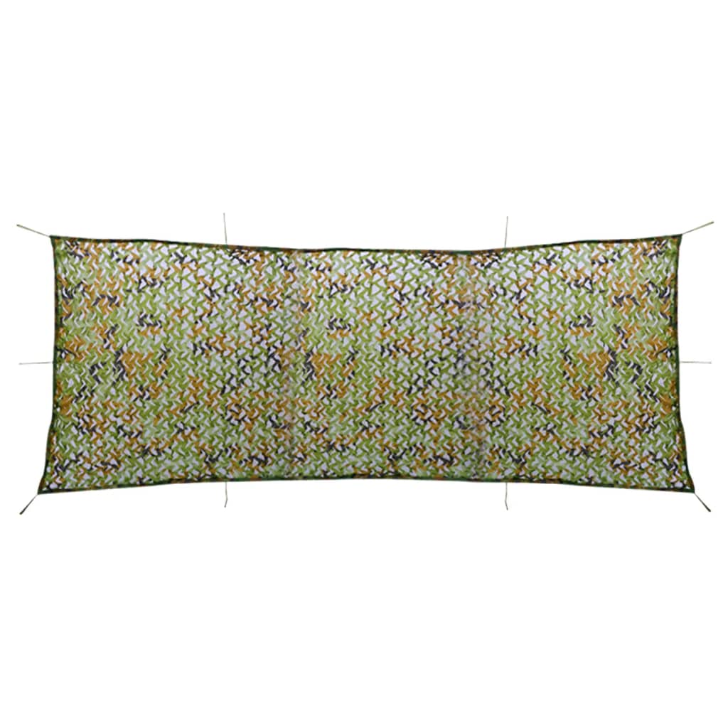 VidaXL Camouflagenet with storage bag 1.5x5 m green