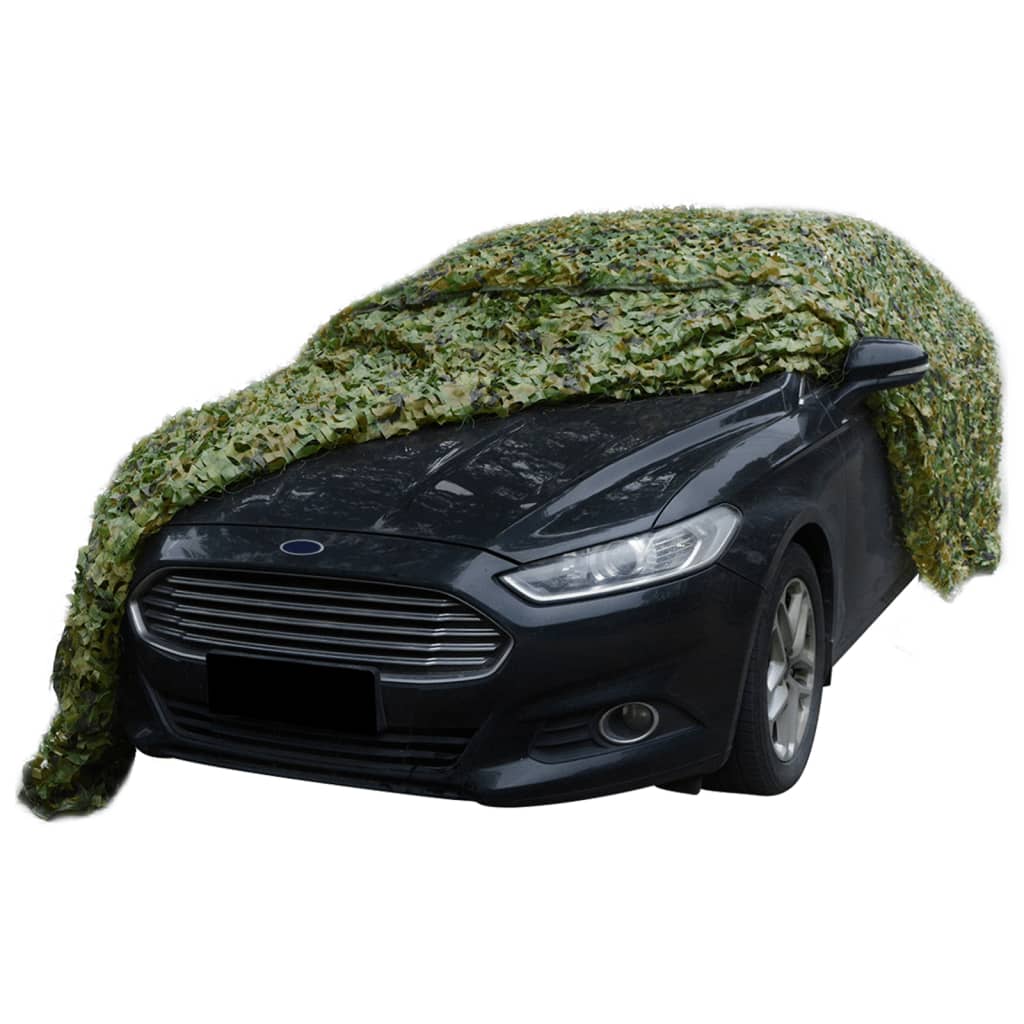 VidaXL Camouflagenet with storage bag 1.5x5 m green