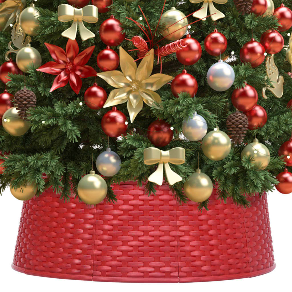 Vidaxl Christmas tree skirt Ø54x19.5 cm red