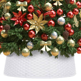 Vidaxl Christmas tree skirt Ø54x19.5 cm white