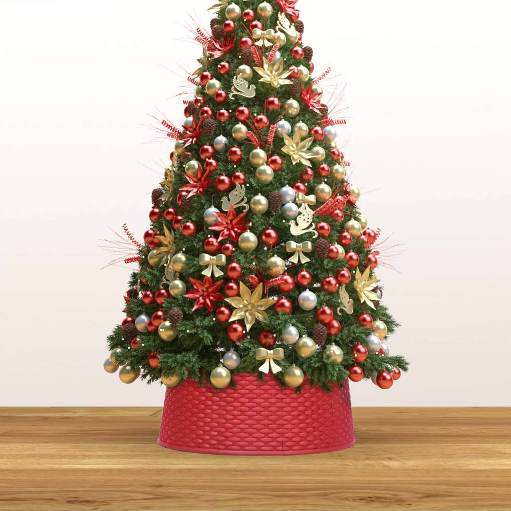 Vidaxl Christmas tree skirt Ø65x19.5 cm red