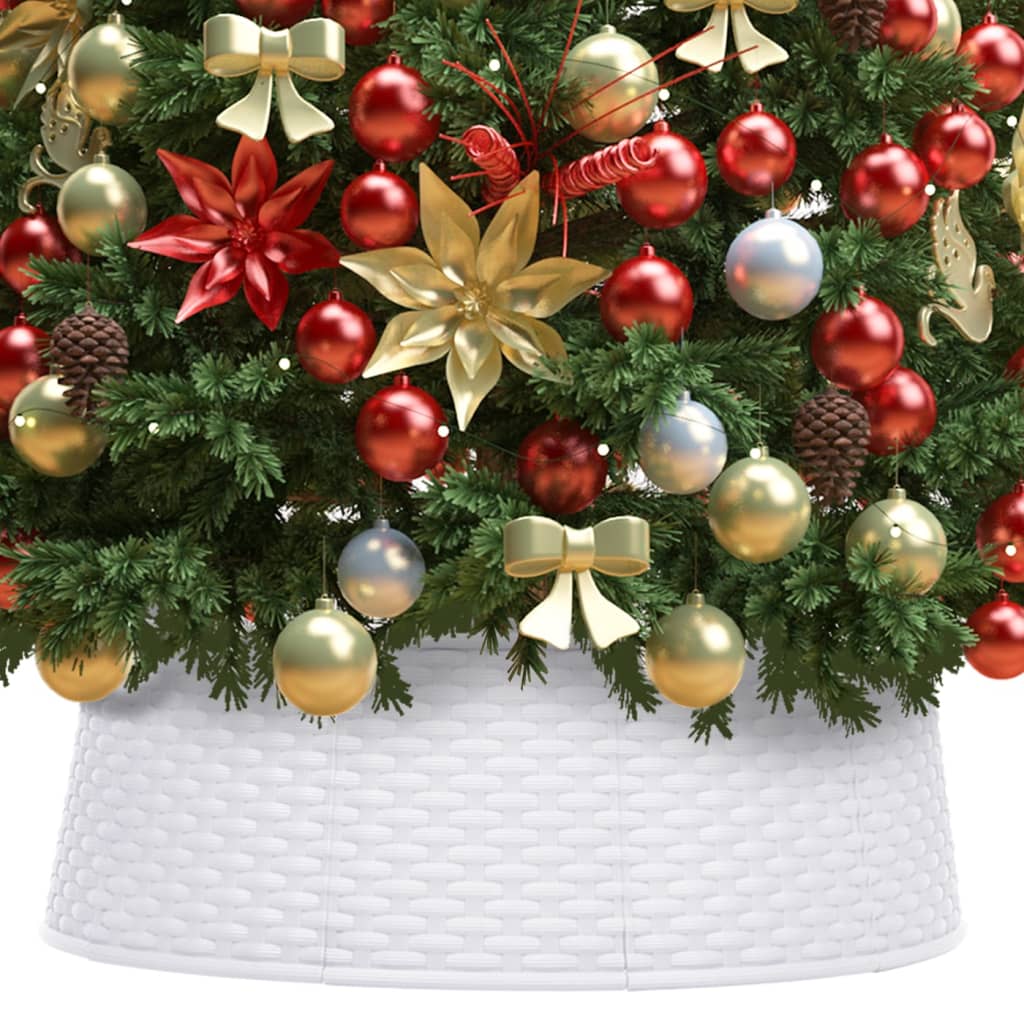 Vidaxl Christmas tree skirt Ø65x19.5 cm white