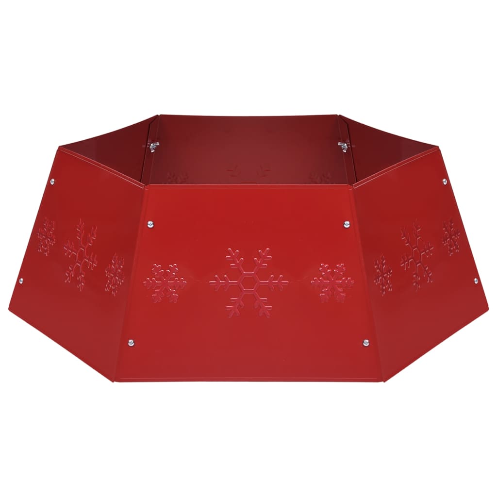 Gonna dell'albero di Natale Vidaxl Ø68x25 cm rosso