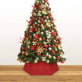 Gonna dell'albero di Natale Vidaxl Ø68x25 cm rosso