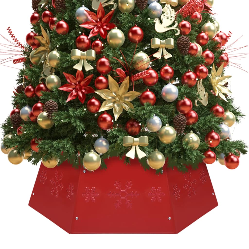 Gonna dell'albero di Natale Vidaxl Ø68x25 cm rosso