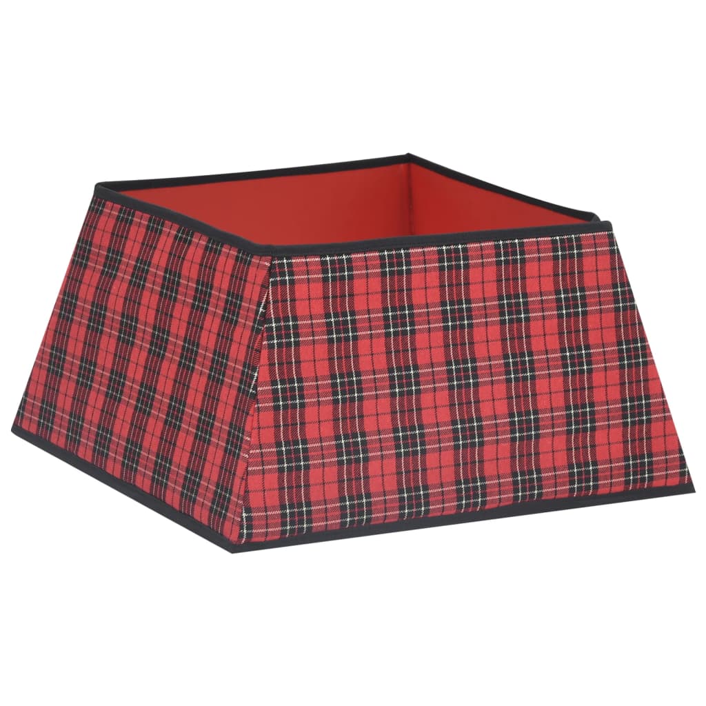 Vidaxl krilo za božično drevo 48x48x25 cm rdeče in črno