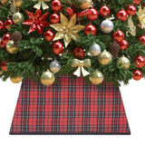 Vidaxl krilo za božično drevo 48x48x25 cm rdeče in črno