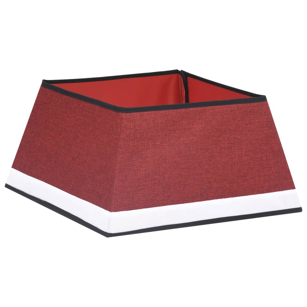 Vidaxl Christmas tree skirt 48x48x25 cm red and white