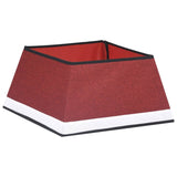 Vidaxl Christmas tree skirt 48x48x25 cm red and white