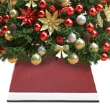 Vidaxl Christmas tree skirt 48x48x25 cm red and white