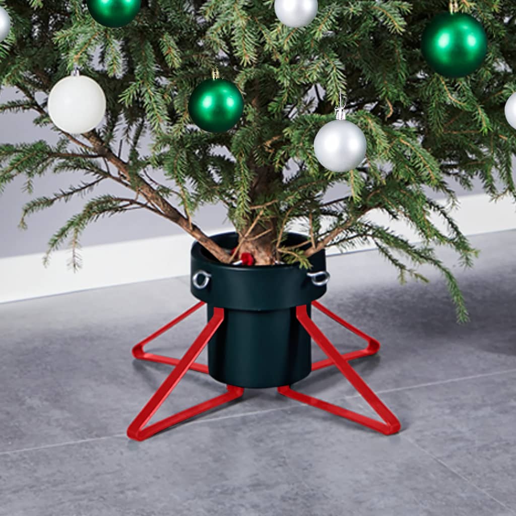 Vidaxl Christmas tree stand 46x46x19 cm Green and red
