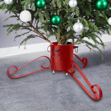 Vidaxl Weihnachtsbaumständer 58x58x21 cm rot