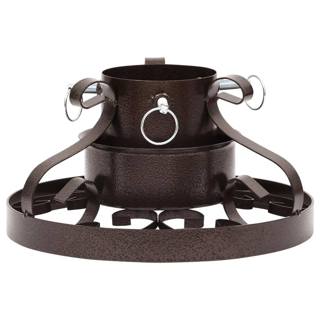 VidaXL Kerstboomstandaard in antieke stijl 29x29x15,5 cm koperkleurig