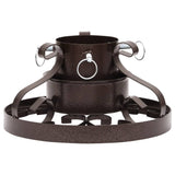 VidaXL Kerstboomstandaard in antieke stijl 29x29x15,5 cm koperkleurig