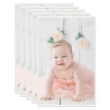 Frame fotografici Vidaxl 5 pezzi per la tabella 10x15cm mdf argento colorato