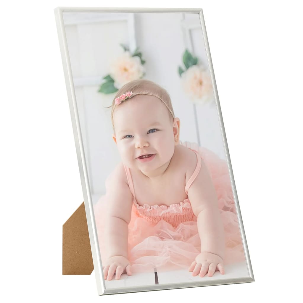 Vidaxl fotorammer 5 stk for tabell 13x18cm MDF sølvfarget