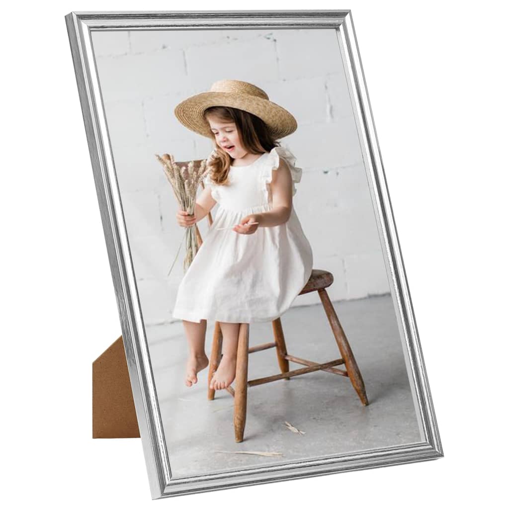 Foto rámečky Vidaxl 3 ks pro zeď nebo tabulku 7x90 cm mdf stříbrné barvy