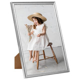 Foto rámečky Vidaxl 3 ks pro zeď nebo tabulku 7x90 cm mdf stříbrné barvy