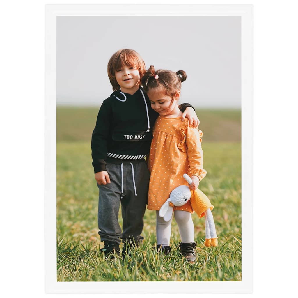 Foto snímky Vidaxl 5 ks pro zeď nebo tabulku 59.4x84 cm mdf bílá