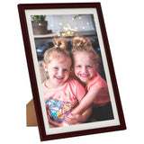 Vidaxl Fotoramar 3 st för vägg eller tabell 59.4x84 cm mörkröd
