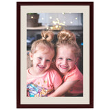 Vidaxl Fotoramar 3 st för vägg eller tabell 59.4x84 cm mörkröd