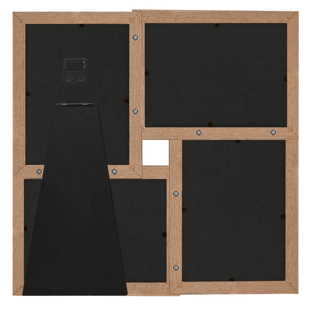 Vidaxl photo frame for 4x (10x15 cm) Photo MDF Lichtbruin