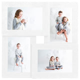 Rama fotograficzna vidaxl dla 4x (10x15 cm) zdjęcie MDF White