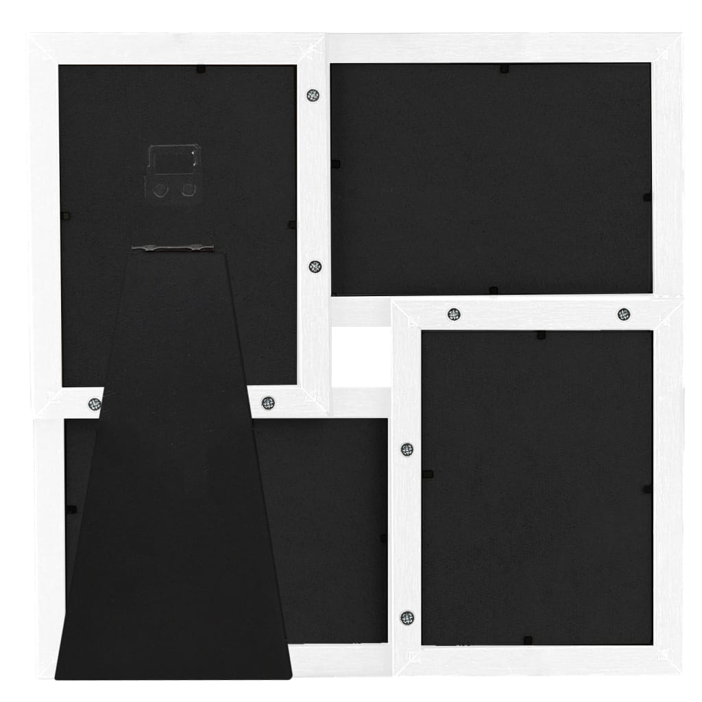 Rama fotograficzna vidaxl dla 4x (10x15 cm) zdjęcie MDF White