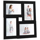 Vidaxl photo frame for 4x (10x15 cm) Photo MDF Black