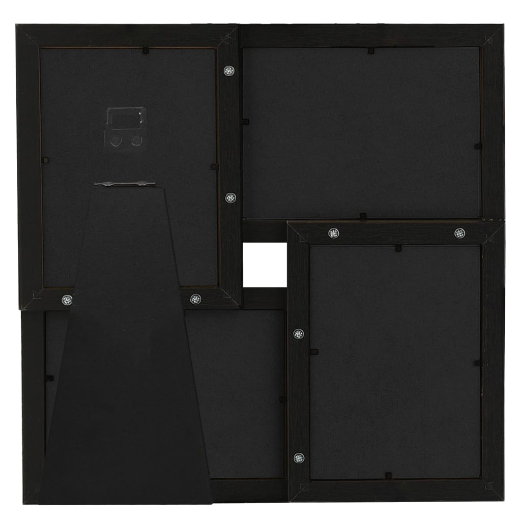 Vidaxl photo frame for 4x (10x15 cm) Photo MDF Black