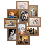 Vidaxl photo frame for 10x (10x15 cm) Photo MDF Light brown
