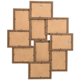Vidaxl photo frame for 10x (10x15 cm) Photo MDF Light brown
